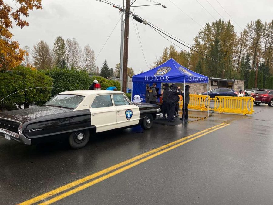 Explorers for the LSPD were giving out candy at the Lake Stevens Harvest Fest.