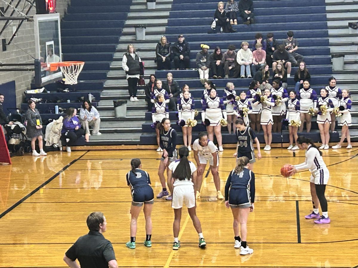 Keira Tupua #32 after getting fouled making her free throws.